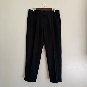 Kenneth Cole Reaction CT28BK Black Dress Pants Men’s 36x30 Slim Fit Flat Front